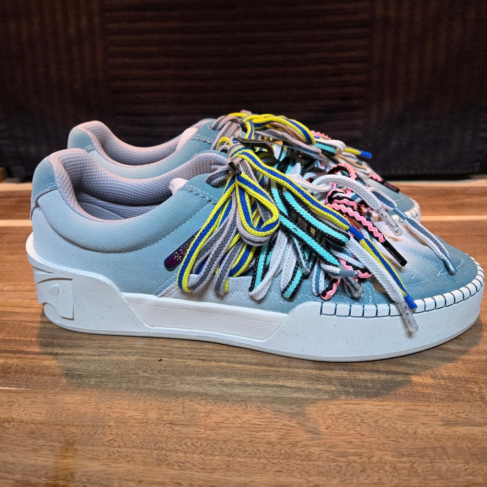 Anta Wisdom Peace and Wisdom Blue Multi Lace Sneakers 512530552-1 Mens 12.5 NWT